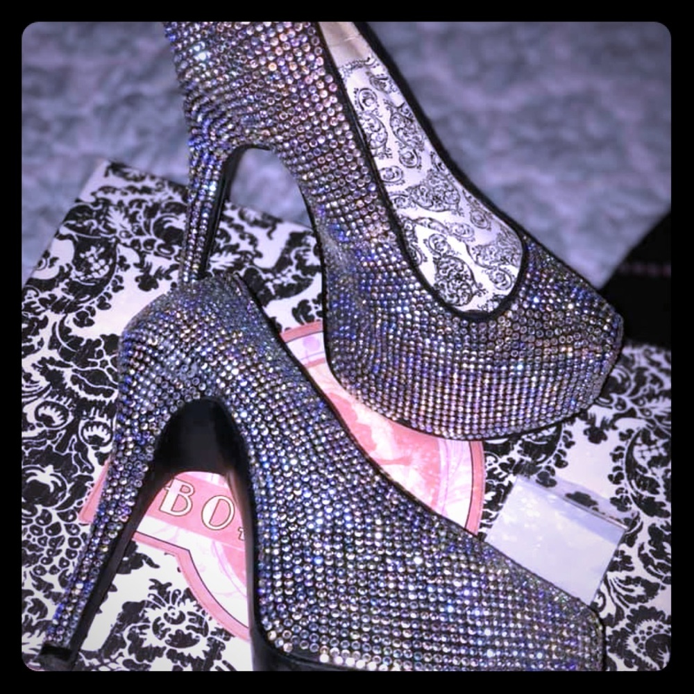 Rhinestone heels